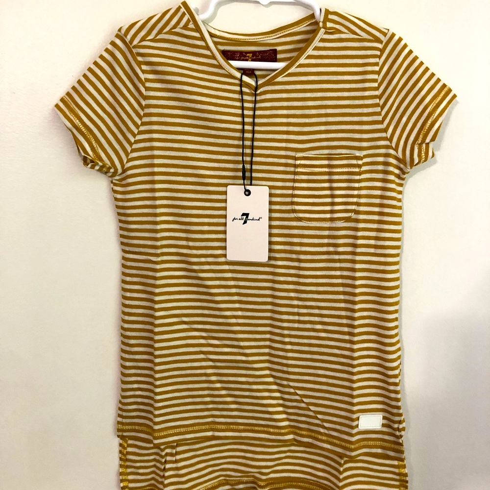 7 for all mankind little girl low/high T-shirt